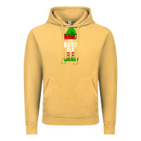 Vintage Mustard Boss Elf Matching Family Christmas Vintage Hoodie - lanVoArt