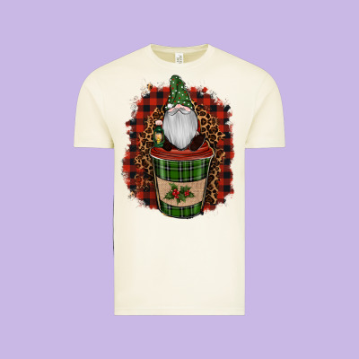 Gnomes With Coffee Christmas Vintage Tee Designed By Ranaportraitstore