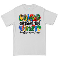 Dove Grey color outside the lines Premium Tee - Artiststas