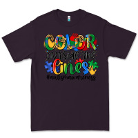Plum color outside the lines Premium Tee - Artiststas