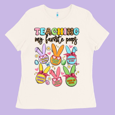 Teaching My Favorite Peeps Ladies Tee Designed By Artiststas