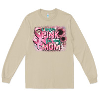 Mushroom i wear pink for my mom Long Sleeve Tee - CowGirlArtShop
