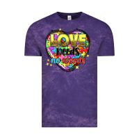 Cloud Purple Love needs no words Vintage Tee - NancyCooperArtShop