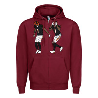 Burgundy jamarr chase griddy kids  gift Zipper Hoodie - lanVoArt