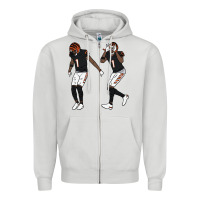 Dove Grey jamarr chase griddy kids  gift Zipper Hoodie - lanVoArt