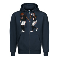 Navy jamarr chase griddy kids  gift Zipper Hoodie - lanVoArt