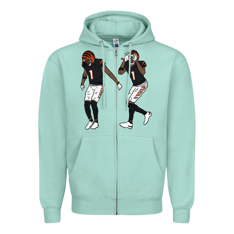 Jamarr Chase Griddy Kids  Gift Zipper Hoodie by lanVoArt | Teevron