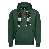 Sports Green jamarr chase griddy kids  gift Zipper Hoodie - lanVoArt