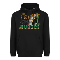 Black i am not a hugger Heavyweight Hoodie - CowhideDigitalArt