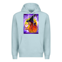 Blue Mist witch with crystal ball air freshener Premium Hoodie - BundleAndBundleShop