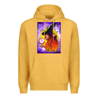 Mustard witch with crystal ball air freshener Premium Hoodie - BundleAndBundleShop
