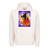 Pale Pink witch with crystal ball air freshener Premium Hoodie - BundleAndBundleShop