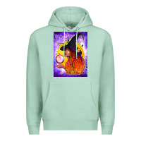 Seafoam witch with crystal ball air freshener Premium Hoodie - BundleAndBundleShop