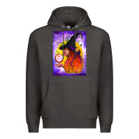 Smoke witch with crystal ball air freshener Premium Hoodie - BundleAndBundleShop