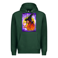 Sports Green witch with crystal ball air freshener Premium Hoodie - BundleAndBundleShop