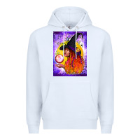 White witch with crystal ball air freshener Premium Hoodie - BundleAndBundleShop