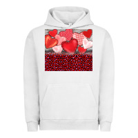 Pigment Lunar Rock valentine's day red hearts red leopard Urban Hoodie - BarkalooDesign