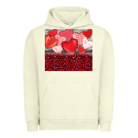 Pigment Pistachio valentine's day red hearts red leopard Urban Hoodie - BarkalooDesign