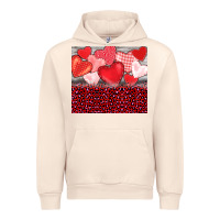 Sandshell valentine's day red hearts red leopard Urban Hoodie - BarkalooDesign
