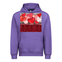 Tulip valentine's day red hearts red leopard Urban Hoodie - BarkalooDesign