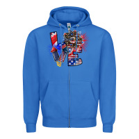 True Royal patriotic Love Zipper Hoodie - CowhideDigitalArt