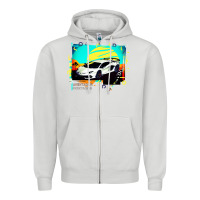 Dove Grey Lam borghini Aventador SVJ gift Zipper Hoodie - lanVoArt
