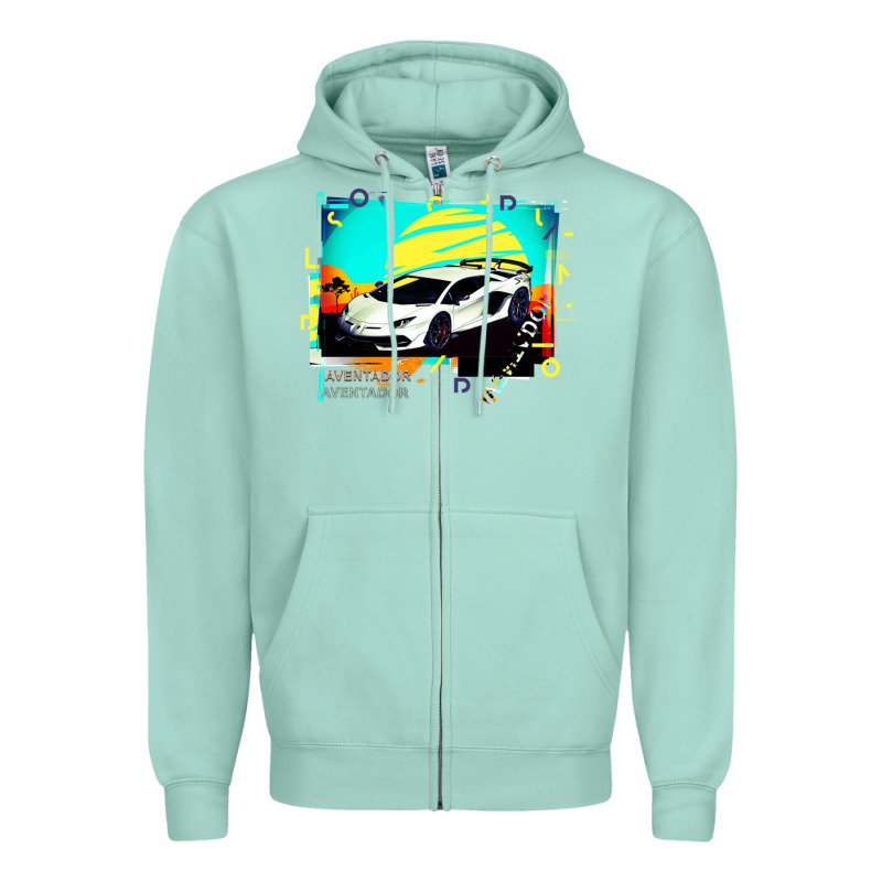 Lam Borghini Aventador Svj Gift Zipper Hoodie by lanVoArt | Teevron
