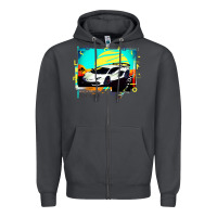 Smoke Lam borghini Aventador SVJ gift Zipper Hoodie - lanVoArt