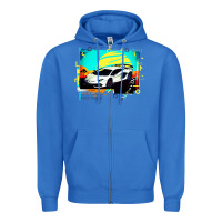 True Royal Lam borghini Aventador SVJ gift Zipper Hoodie - lanVoArt