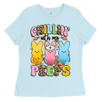 Baby Blue chillin' with my peeps nurse Ladies Tee - Artiststas
