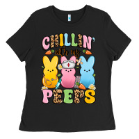 Black chillin' with my peeps nurse Ladies Tee - Artiststas