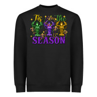 Black Tis The Season Crawfish Mardi Gras Heavyweight Sweatshirt - FaDigitalArtStudio