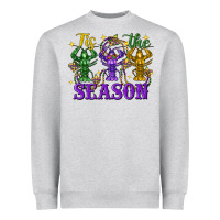 Heather Grey Tis The Season Crawfish Mardi Gras Heavyweight Sweatshirt - FaDigitalArtStudio
