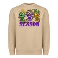 Mushroom Tis The Season Crawfish Mardi Gras Heavyweight Sweatshirt - FaDigitalArtStudio