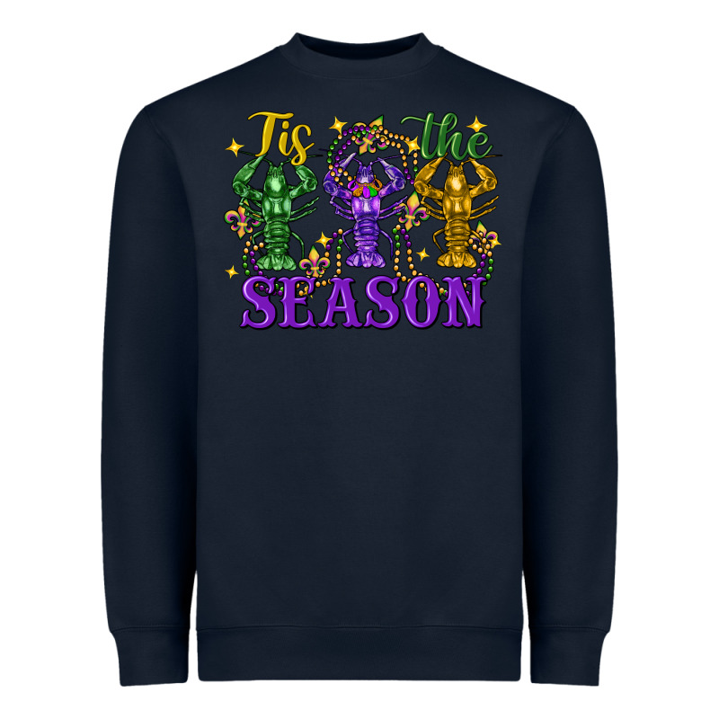Tis The Season Crawfish Mardi Gras Heavyweight Sweatshirt by FaDigitalArtStudio | Teevron