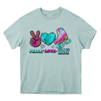 Arona peace love roller skate Heavy Core Tee - BundleAndBundleShop