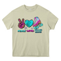 Mossy peace love roller skate Heavy Core Tee - BundleAndBundleShop