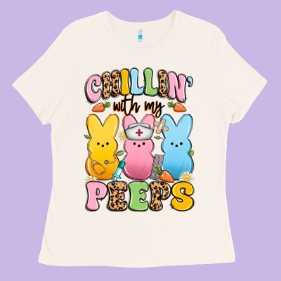 Chillin' With My Peeps Nurse Ladies Tee Designed By Artiststas