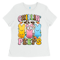 White chillin' with my peeps nurse Ladies Tee - Artiststas