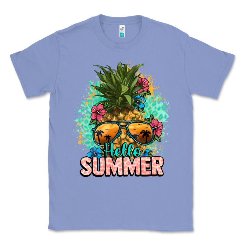 Hello Summer Pineapple Classic Tee by NancyCooperArtShop | Teevron