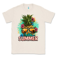 Natural Hello summer pineapple Classic Tee - NancyCooperArtShop