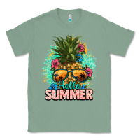 Sage Hello summer pineapple Classic Tee - NancyCooperArtShop