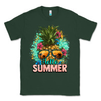 Sports Green Hello summer pineapple Classic Tee - NancyCooperArtShop