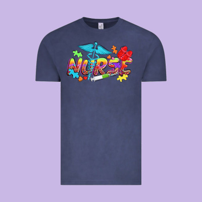 Autism Nurse Vintage Tee Designed By Nancycooperartshop