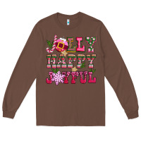 Chestnut jolly happy joyful pink christmas Long Sleeve Tee - CowGirlArtShop