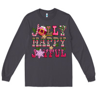 Smoke jolly happy joyful pink christmas Long Sleeve Tee - CowGirlArtShop