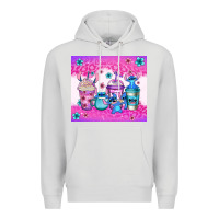 Dove Grey stitch coffee cups Premium Hoodie - Jasminsmagicworld
