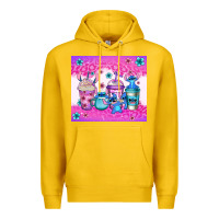 Lemon stitch coffee cups Premium Hoodie - Jasminsmagicworld