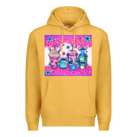 Mustard stitch coffee cups Premium Hoodie - Jasminsmagicworld