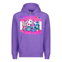Purple stitch coffee cups Premium Hoodie - Jasminsmagicworld